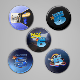 Badges magnétiques année 1986 (Lot de 5)